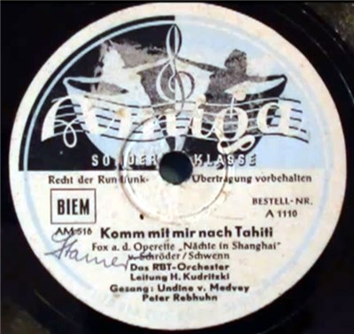 Das RBT-Orchester, Horst Kudritzki - Komm Mit Mir Nach Tahiti / Ja, Wenn Ich Ein Tänzer Wär download mp3 flac
