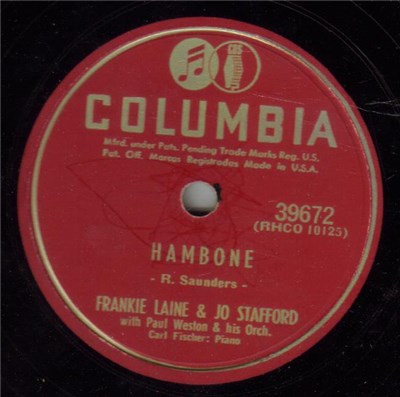 Frankie Laine & Jo Stafford - Hambone / Let's Have A Party download mp3 flac