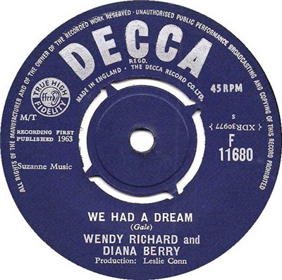Wendy Richard And Diana Berry - We Had A Dream / Keep 'Em Looking Around download mp3 flac