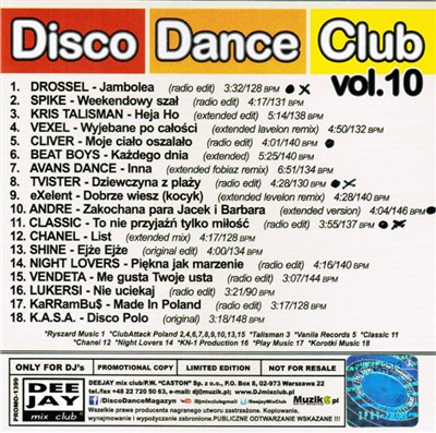 Various - Disco Dance Club Vol.10 download mp3 flac