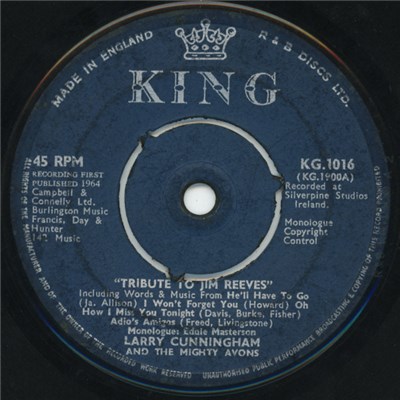 Larry Cunningham And The Mighty Avons - Tribute To Jim Reeves download mp3 flac