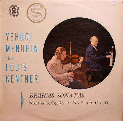 Yehudi Menuhin And Louis Kentner, Brahms - Brahms Sonatas / No.1 In G, Op. 78 • No. 2 In A, Op. 100 download mp3 flac