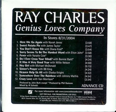 Ray Charles - Genius Loves Company download mp3 flac