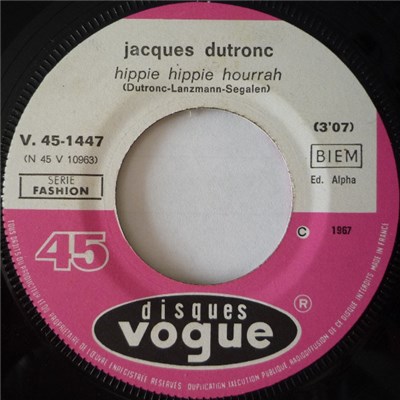 Jacques Dutronc - Hippie Hippie Hourrah / La Publicité download mp3 flac