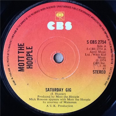 Mott The Hoople - Saturday Gig download mp3 flac