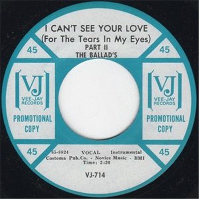 The Ballad's - I Can't See Your Love (For The Tears In My Eyes) download mp3 flac