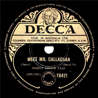 The Harry Grove Trio - Meet Mr. Callaghan / Intermezzo download mp3 flac