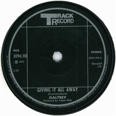 Daltrey - Giving It All Away download mp3 flac