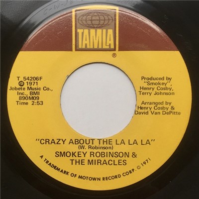 Smokey Robinson & The Miracles - Crazy About The La La La download mp3 flac