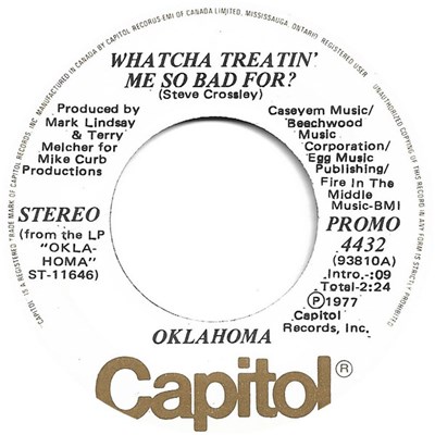 Oklahoma - Whatcha Treatin` Me So Bad For? download mp3 flac