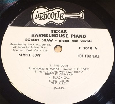 Robert Shaw - Texas Barrelhouse Piano download mp3 flac