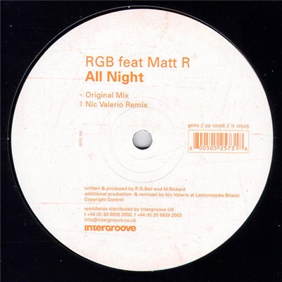RGB Feat. Matt R - All Night download mp3 flac