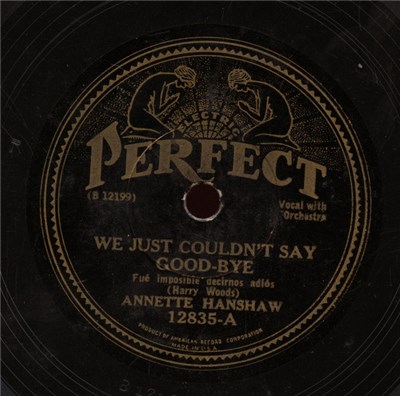 Annette Hanshaw - We Just Couldn't Say Goodbye / Love Me To-Night download mp3 flac