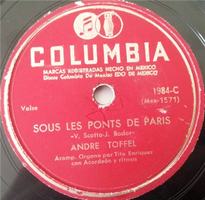 Andre Toffel - Sous Les Ponts De Paris / Valentine download mp3 flac