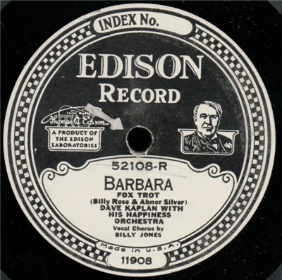Yale Collegians / Dave Kaplan With His Happiness Orchestra - Barbara / You'll Do It Someday (So Why Not Now) download mp3 flac