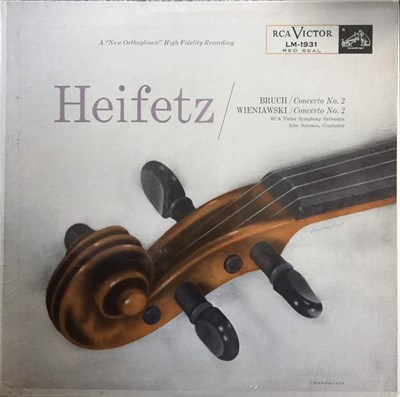 Bruch, Wieniawski, Jascha Heifetz And The RCA Victor Symphony Orchestra Conducted By Izler Solomon - Violin Concerto No. 2 In D Minor, Op. 44 / Violin Concerto No. 2 In D Minor, Op. 22 download mp3 flac