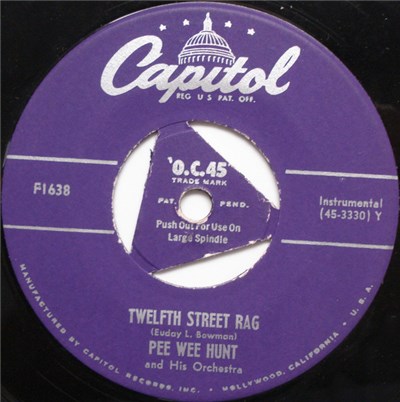 Pee Wee Hunt And His Orchestra - Twelfth Street Rag / The Charleston download mp3 flac