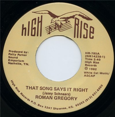 Roman Gregory - That Song Says It Right / You Need Some Lovin' download mp3 flac