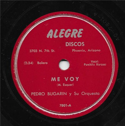 Pedro Bugarin y Su Orquesta - Me Voy / Nena download mp3 flac