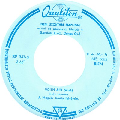 Voith Ági / Zalatnay Sarolta - Nem Szoktam Hazudni / Csak A Szerelem download mp3 flac