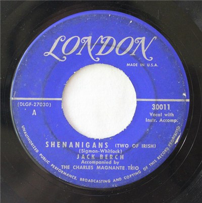 Jack Berch Accompanied By Charles Magnante Trio - Shenanigans (Two Of Irish) download mp3 flac