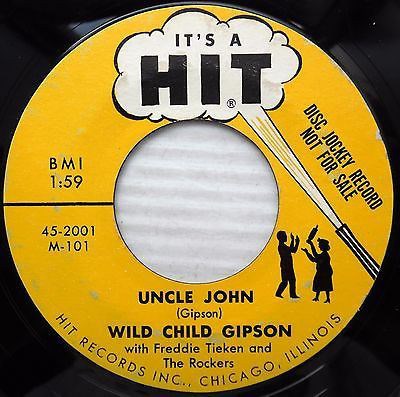 Wild Child Gipson With Freddie Tieken And The Rockers - Uncle John / Sittin' Here Cryin' download mp3 flac