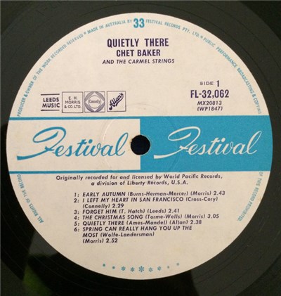 Chet Baker and The Carmel Strings - Quietly There download mp3 flac