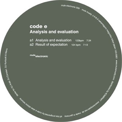 Code E - Analysis And Evaluation download mp3 flac