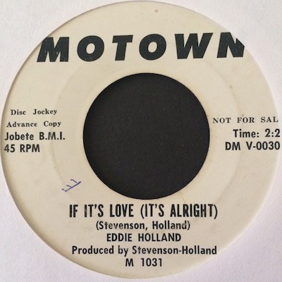Eddie Holland - If It's Love (It's Alright) download mp3 flac