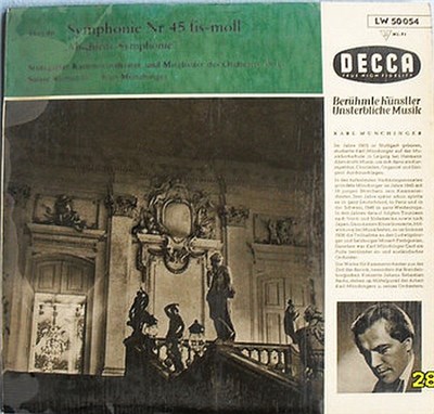 Haydn, Stuttgarter Kammerorchester Und Mitglieder Des Orchestre De La Suisse Romande, Karl Münchinger - Symphonie Nr.45 fis-moll ,,Abschieds-Symphonie,, download mp3 flac