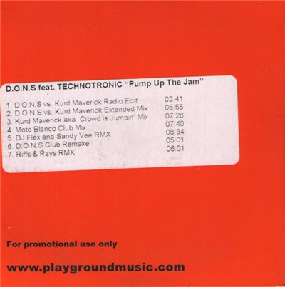 D.O.N.S Feat. Technotronic - Pump Up The Jam download mp3 flac