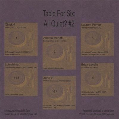 Various - Table For Six: All Quiet? #2 download mp3 flac