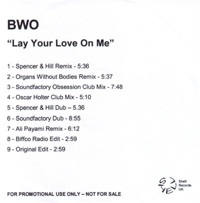 BWO - Lay Your Love On Me download mp3 flac