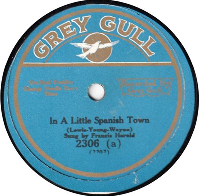 Francis Harold / Arthur Fields - In A Little Spanish Town / All I Want Is You Dear download mp3 flac
