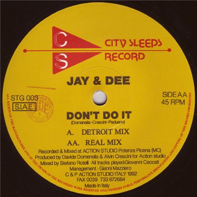Jay & Dee - Don't Do It download mp3 flac