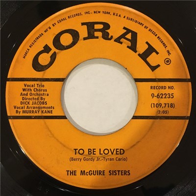 McGuire Sisters - To Be Loved/I Don't Know Why (I Just Do) download mp3 flac