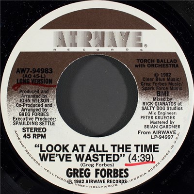Greg Forbes - Look At All The Time We've Wasted download mp3 flac