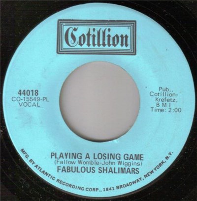 The Fabulous Shalimars - Playing A Losing Game / Afro Soul download mp3 flac