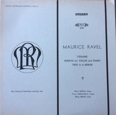 Maurice Ravel - Tzigane, Sonata For Violin And Piano, Trio In A Minor download mp3 flac