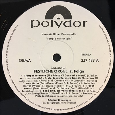 Günther Brausinger - Festliche Orgel Folge 2 download mp3 flac