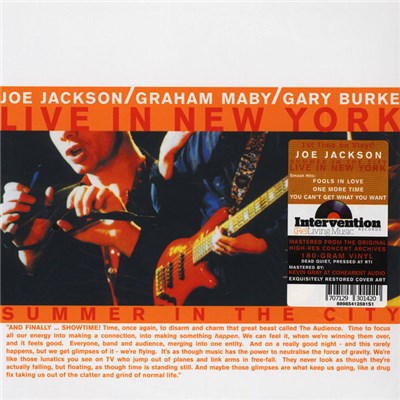 Joe Jackson / Graham Maby / Gary Burke - Summer In The City - Live In New York download mp3 flac