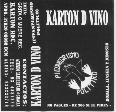 Kartón De Vino - Piesnegrismo Politiko download mp3 flac