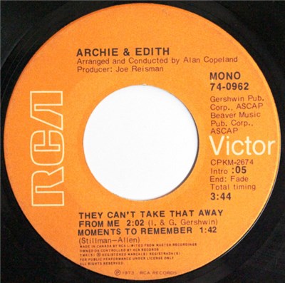 Archie & Edith - They Can't Take That Away From Me download mp3 flac