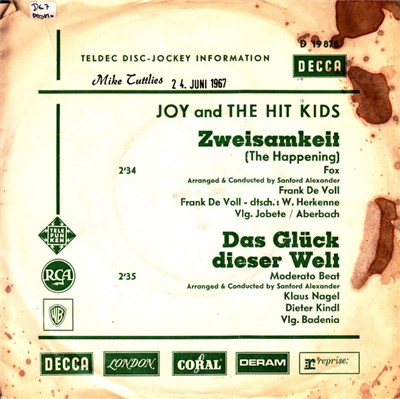 Joy & The Hit Kids - Zweisamkeit / Das Glück Dieser Welt download mp3 flac