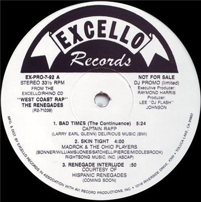 Various - West Coast Rap - The Renegades download mp3 flac
