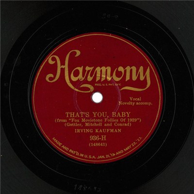 Irving Kaufman - That's You, Baby / Pagan Love Song download mp3 flac