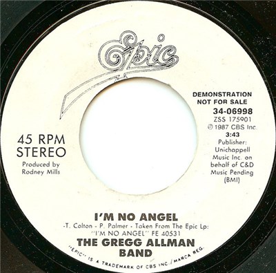 The Gregg Allman Band - I'm No Angel download mp3 flac
