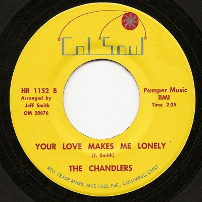 The Chandlers - I Need Your Love / Your Love Makes Me Lonely download mp3 flac