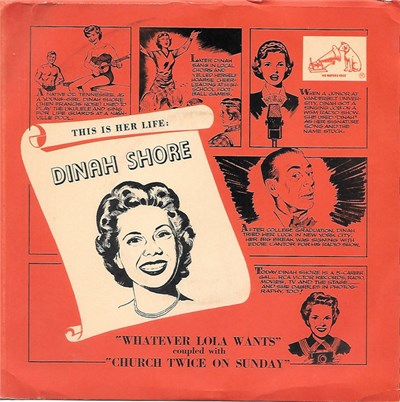 Dinah Shore - Whatever Lola Wants (Lola Gets) / Church Twice On Sunday download mp3 flac