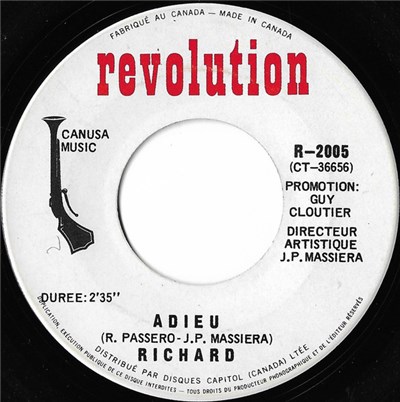 Richard - Adieu / Armes Et Larmes download mp3 flac